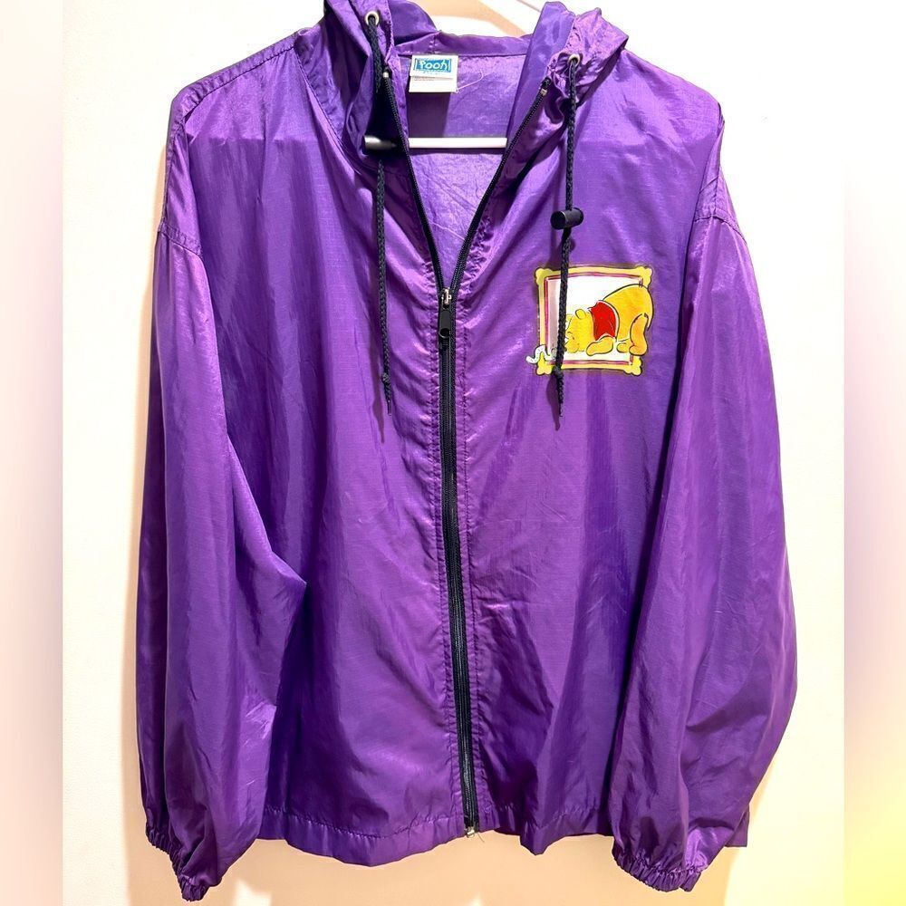Vintage Winnie the Pooh Purple Windbreaker